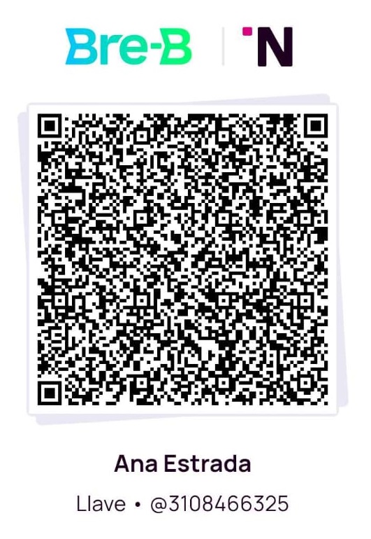 Código QR para donar mediante Nequi o Bre-B